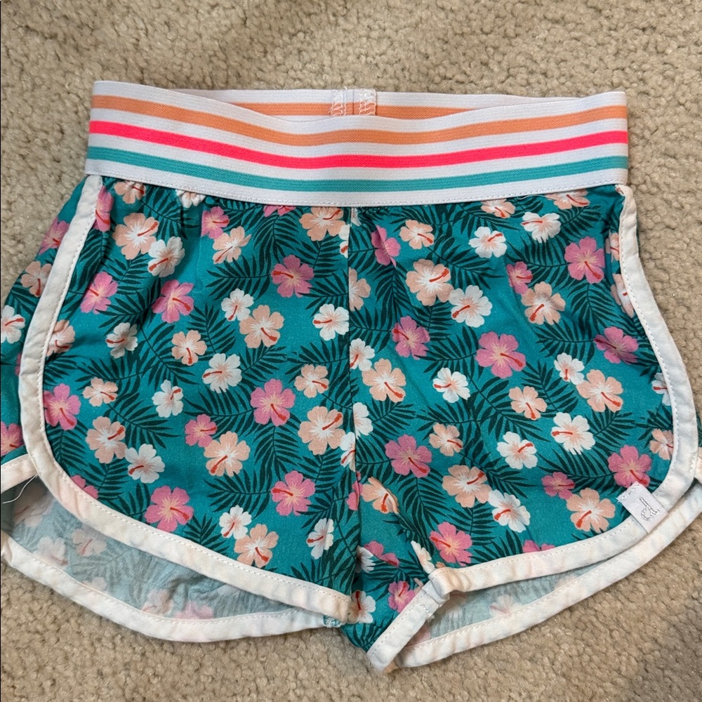 ❤️3 for $10! Deux par Deux Striped Shorts with Multicolor Waistband
